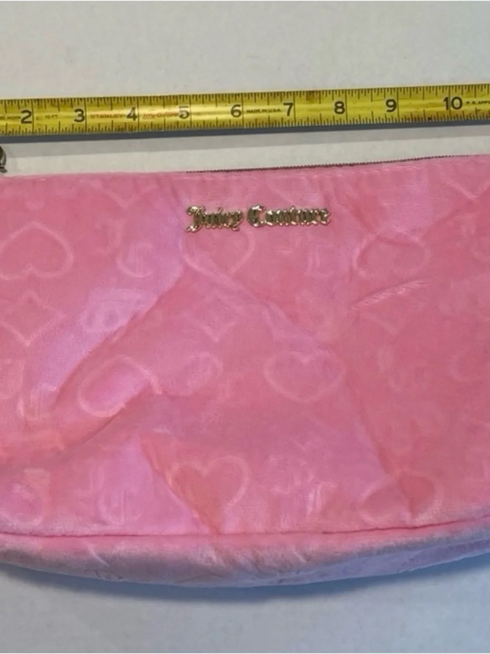 Juicy Couture Velour Travel Cosmetic Bag Pink Toiletry